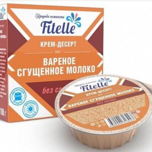Сгущенка крем-десерт Fitelle без сахара диетическая