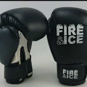Перчатки для бокса Fire Ice черные