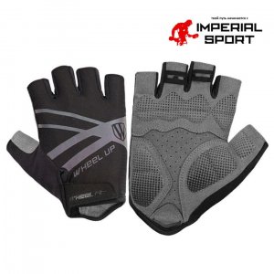 Перчатки для спортзала черно-серые
