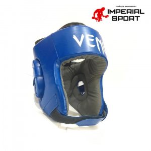 Боксерский шлем открытый Venum синий